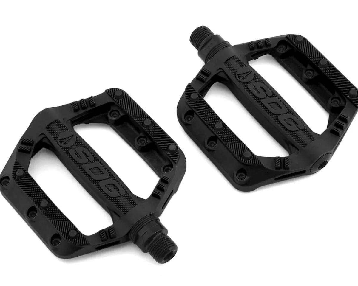 SDG Pedals & Cleats|Slater Nylon Flat Pedals (Black)