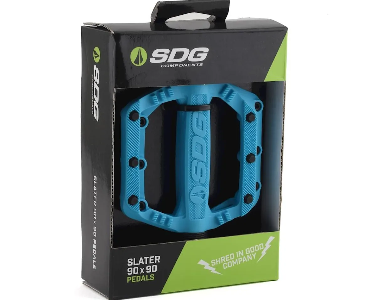 SDG Pedals & Cleats|Slater Nylon Flat Pedals (Blue)