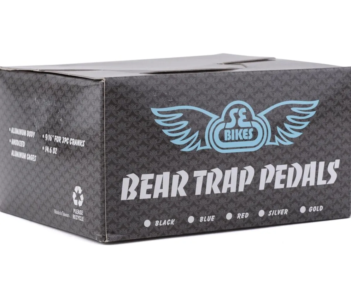 SE Bikes Pedals & Cleats|Bear Trap Pedals (Black)