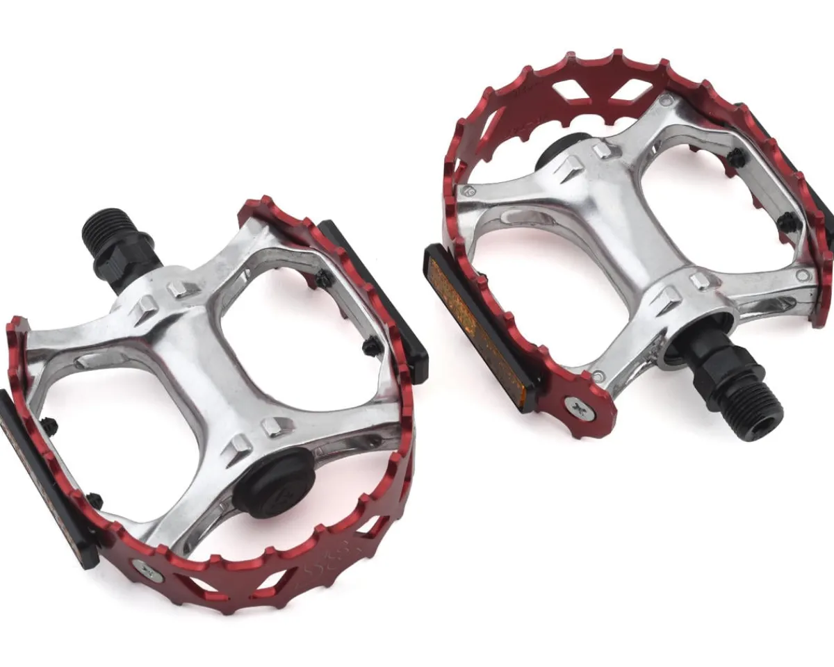 SE Bikes Pedals & Cleats|Bear Trap Pedals (Red)