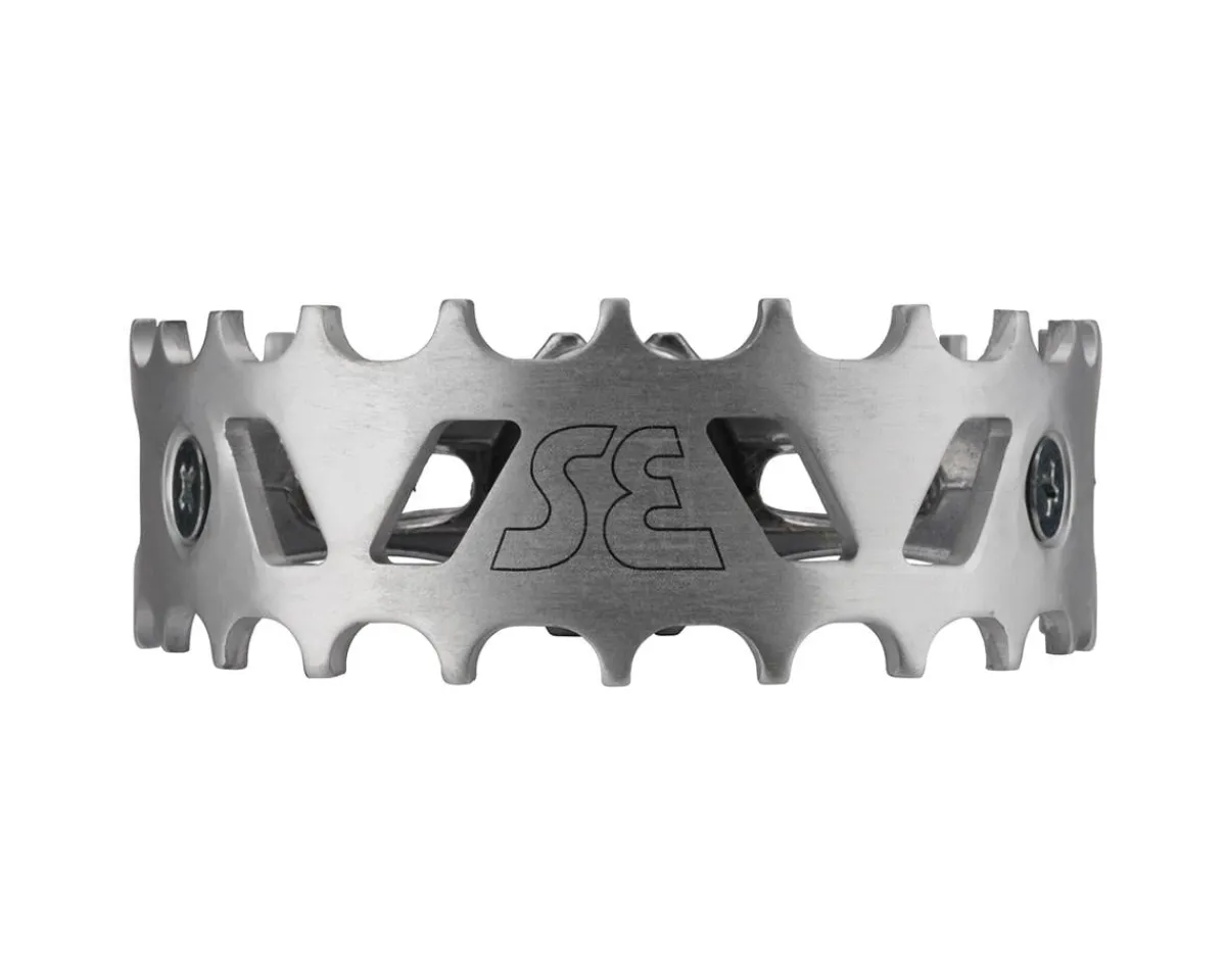 SE Bikes Pedals & Cleats|Bear Trap Pedals (Silver)