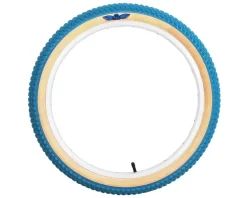 SE Bikes Tires|Cub BMX Tire (Blue/Tan) (20") (2.0") (406 ISO) (Wire)