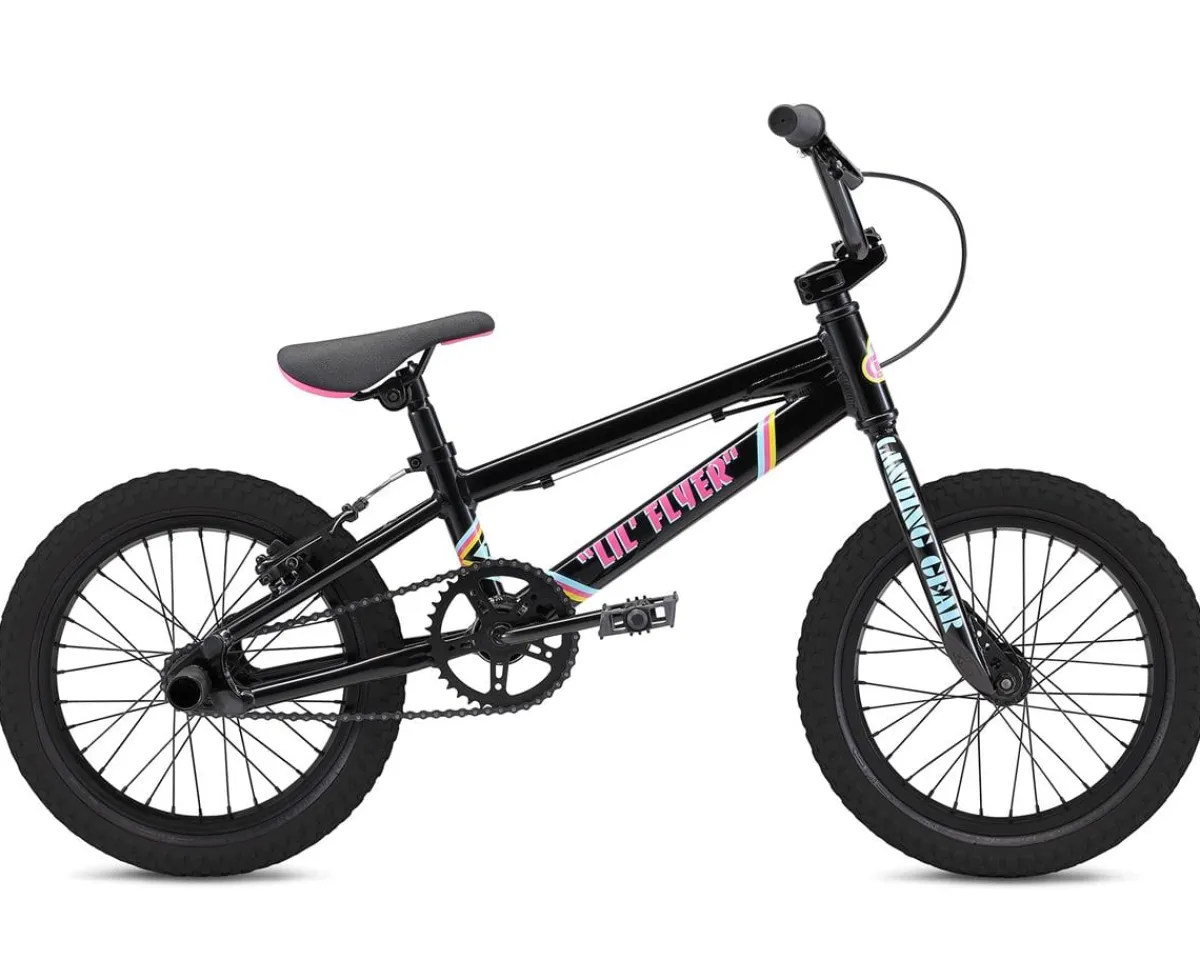 SE Bikes Kids Bikes|Lil Flyer 16" BMX Bike (Black) (16.5" TopTube)