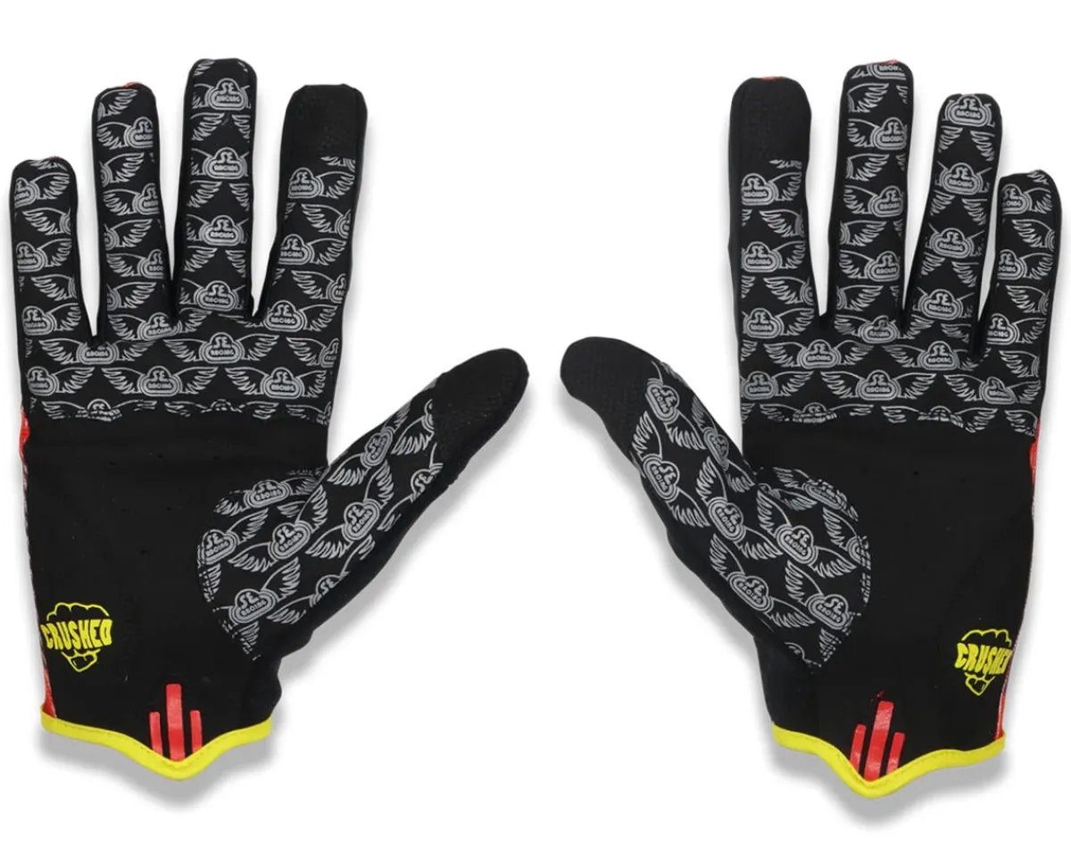 SE Bikes Clothing Accessories|Retro Gloves (Red Camo / Yellow) (3XL)