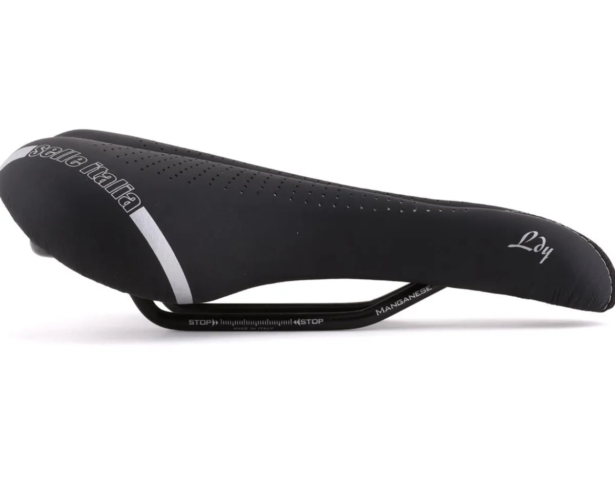 Selle Italia Saddles & Seats|Lady Gel Flow Saddle (Black) (Manganese Rails) (L2) (160mm)