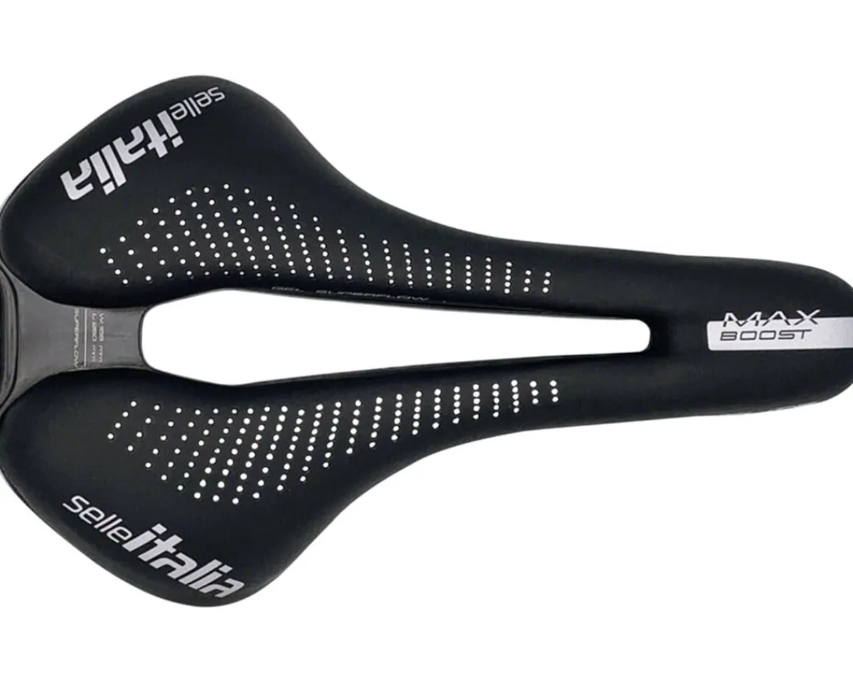 Selle Italia Saddles & Seats|MAX FLITE Boost Gel Superflow Saddle (Black) (Titanium Rails) (L3) (155mm)