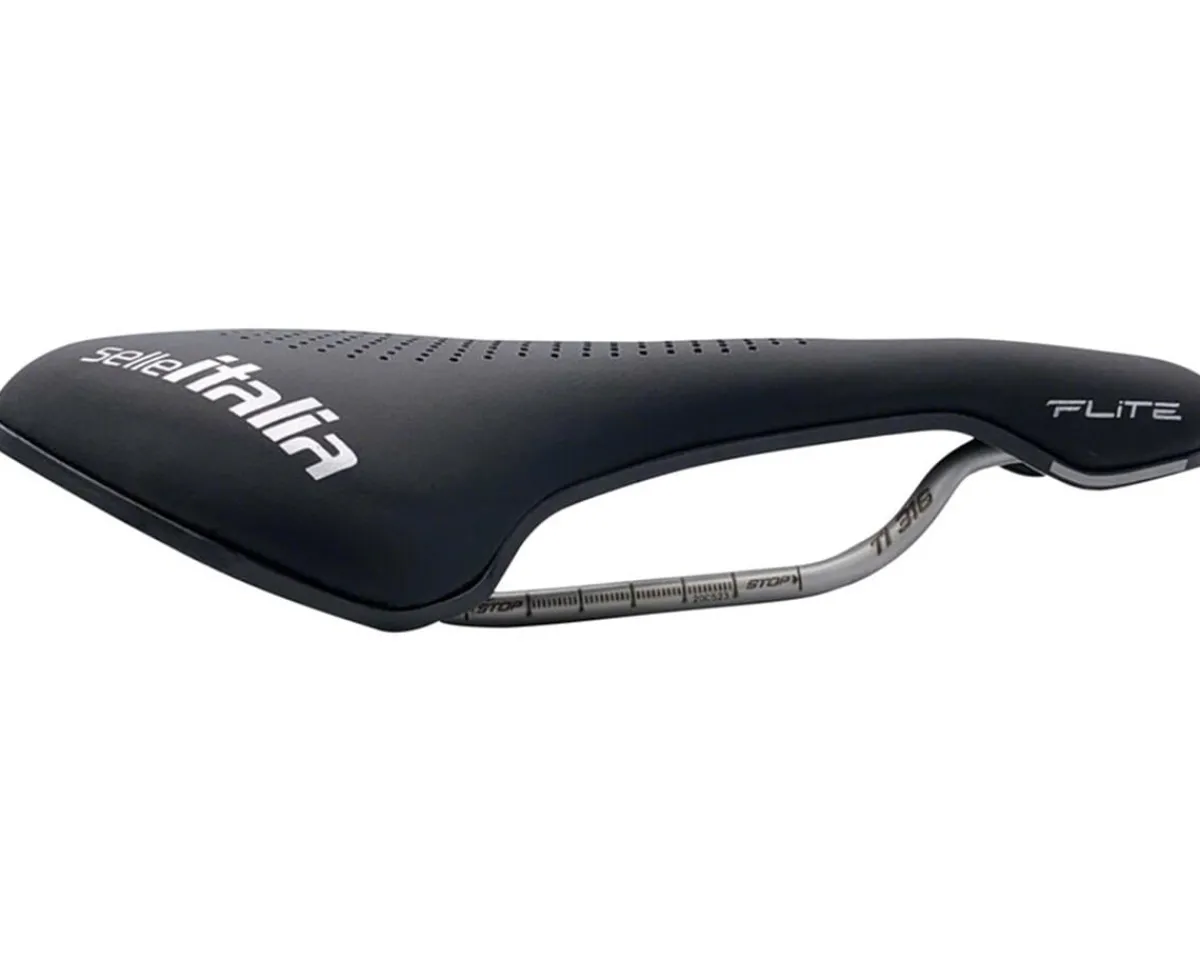Selle Italia Saddles & Seats|MAX FLITE Boost Gel Superflow Saddle (Black) (Titanium Rails) (L3) (155mm)