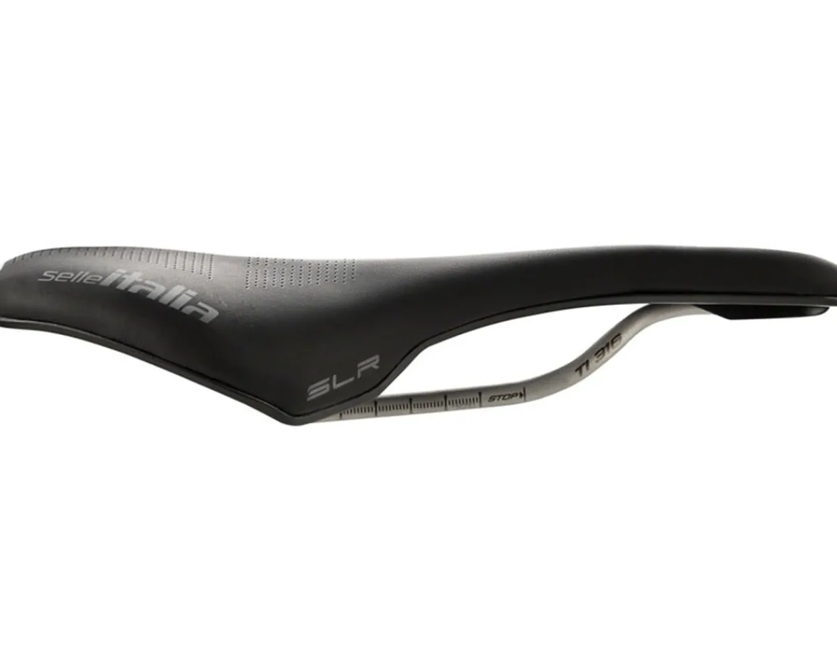 Selle Italia Saddles & Seats|SLR Boost Gravel TI316 Superflow Saddle (Black) (Titanium Rails) (S3) (130mm)