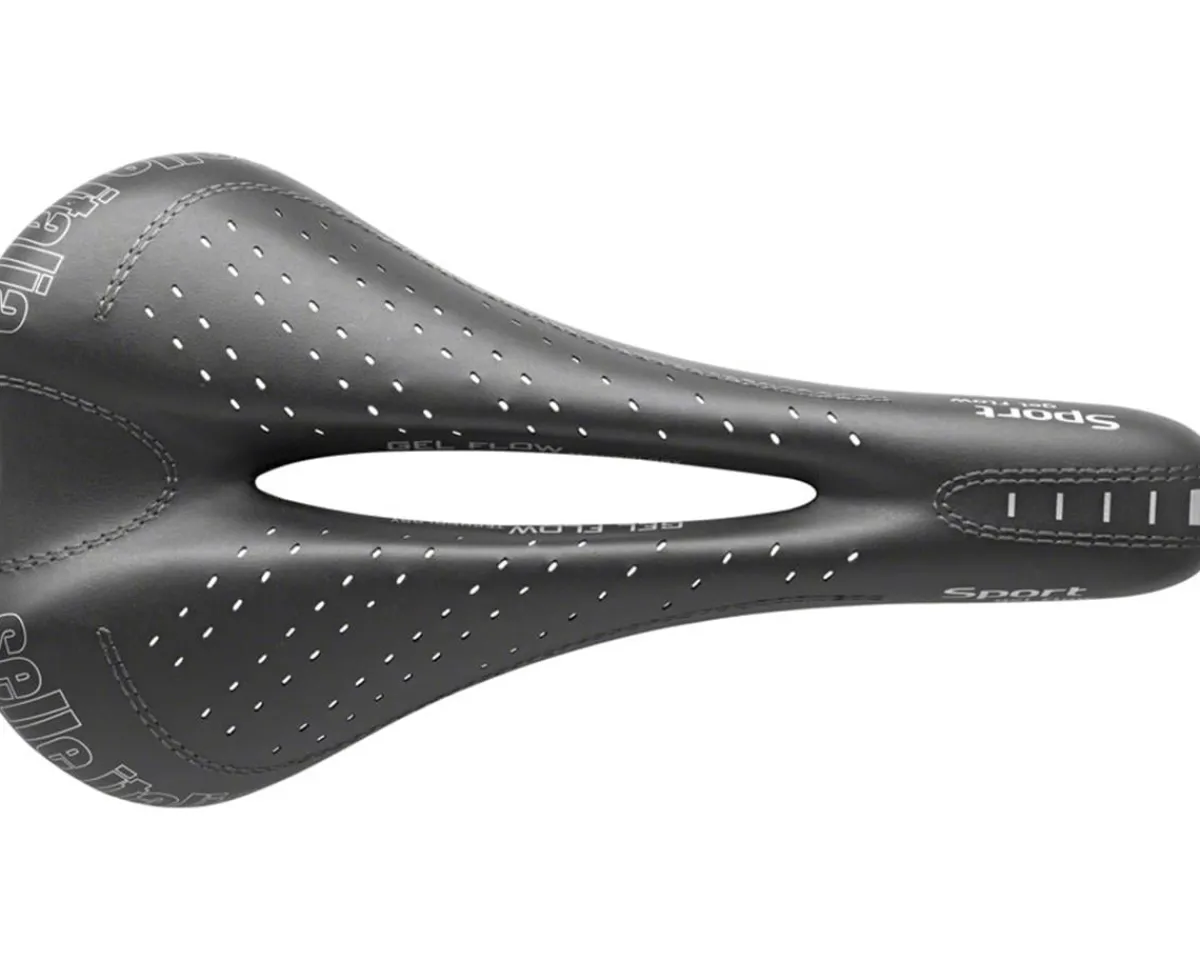 Selle Italia Saddles & Seats|Sport Gel Flow Saddle (Black) (FeC Rails) (S2) (140mm)