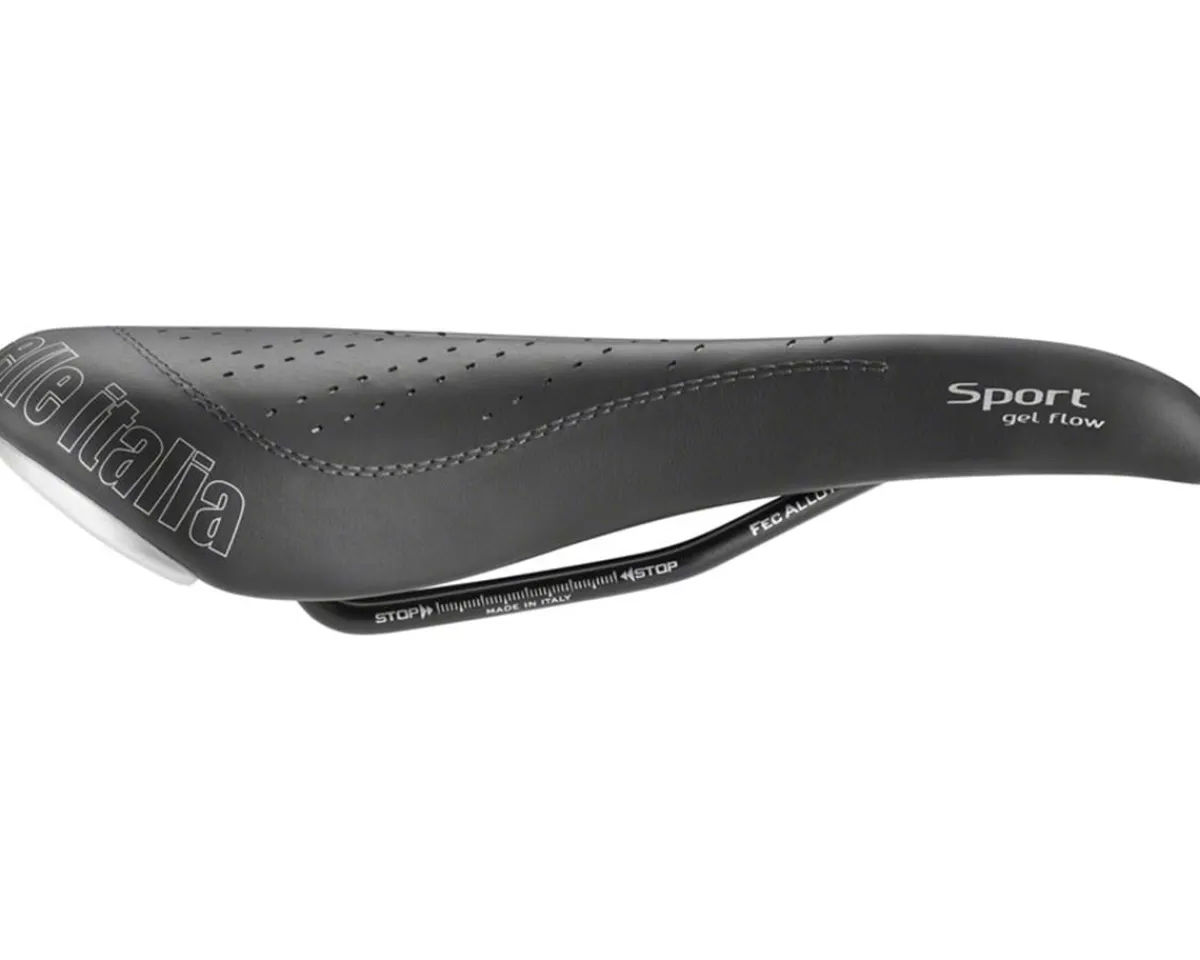 Selle Italia Saddles & Seats|Sport Gel Flow Saddle (Black) (FeC Rails) (S2) (140mm)