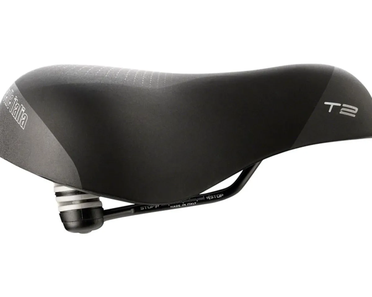 Selle Italia Saddles & Seats|T2 Flow Saddle (Black) (Steel Rails) (L2) (233mm)