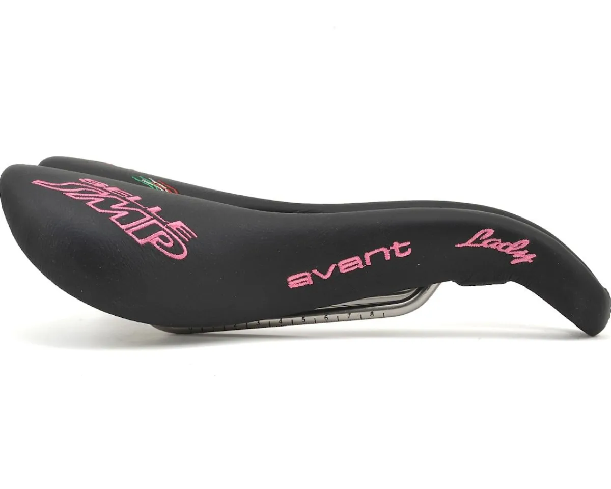 Selle SMP Saddles & Seats|Avant Lady's Saddle (Black/Pink) (AISI 304 Rails) (154mm)