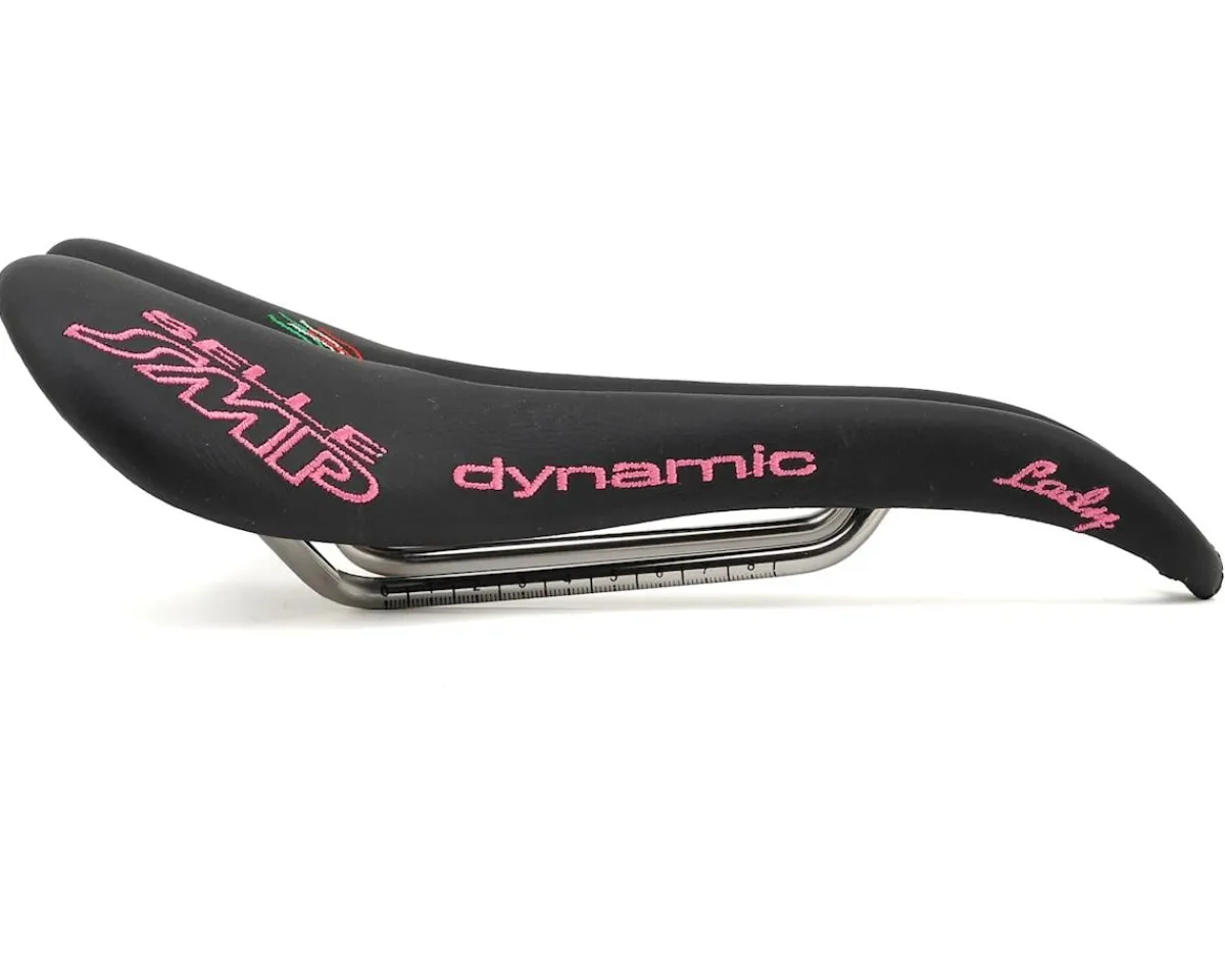 Selle SMP Saddles & Seats|Holiday Shopping|Dynamic Lady's Saddle (Black/Pink) (AISI 304 Rails) (138mm)