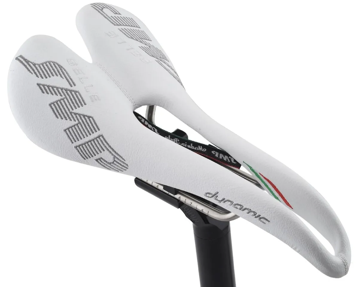 Selle SMP Saddles & Seats|Dynamic Saddle (White) (AISI 304 Rails) (138mm)