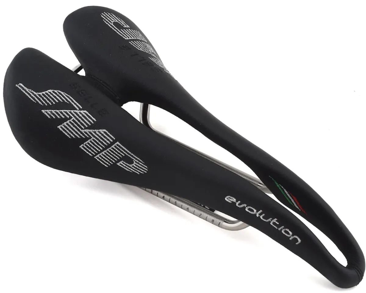 Selle SMP Saddles & Seats|Evolution Saddle (Black) (AISI 304 Rails) (129mm)