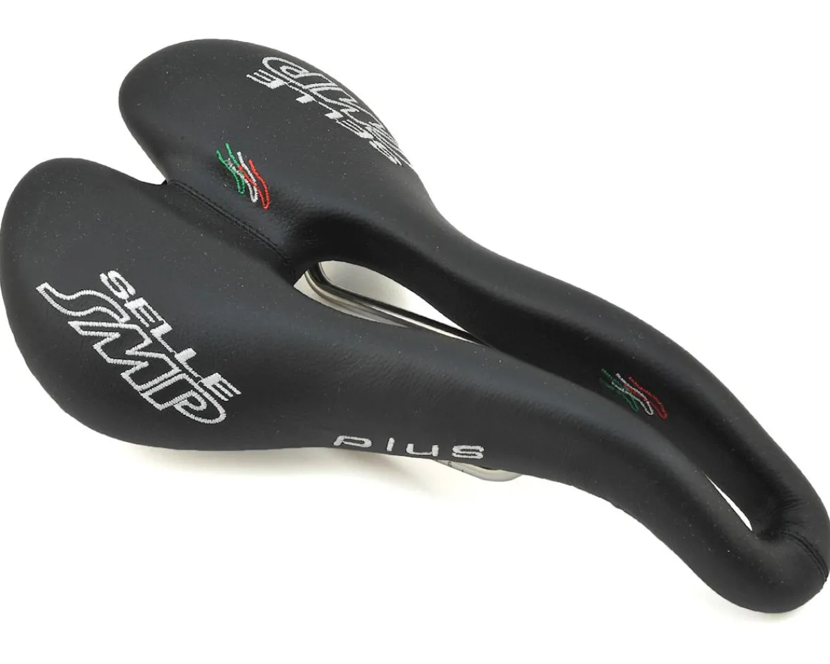 Selle SMP Saddles & Seats|Plus Saddle (Black) (AISI 304 Rails) (159mm)