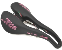 Selle SMP Saddles & Seats|Pro Lady's Saddle (Black/Pink) (AISI 304 Rails) (148mm)