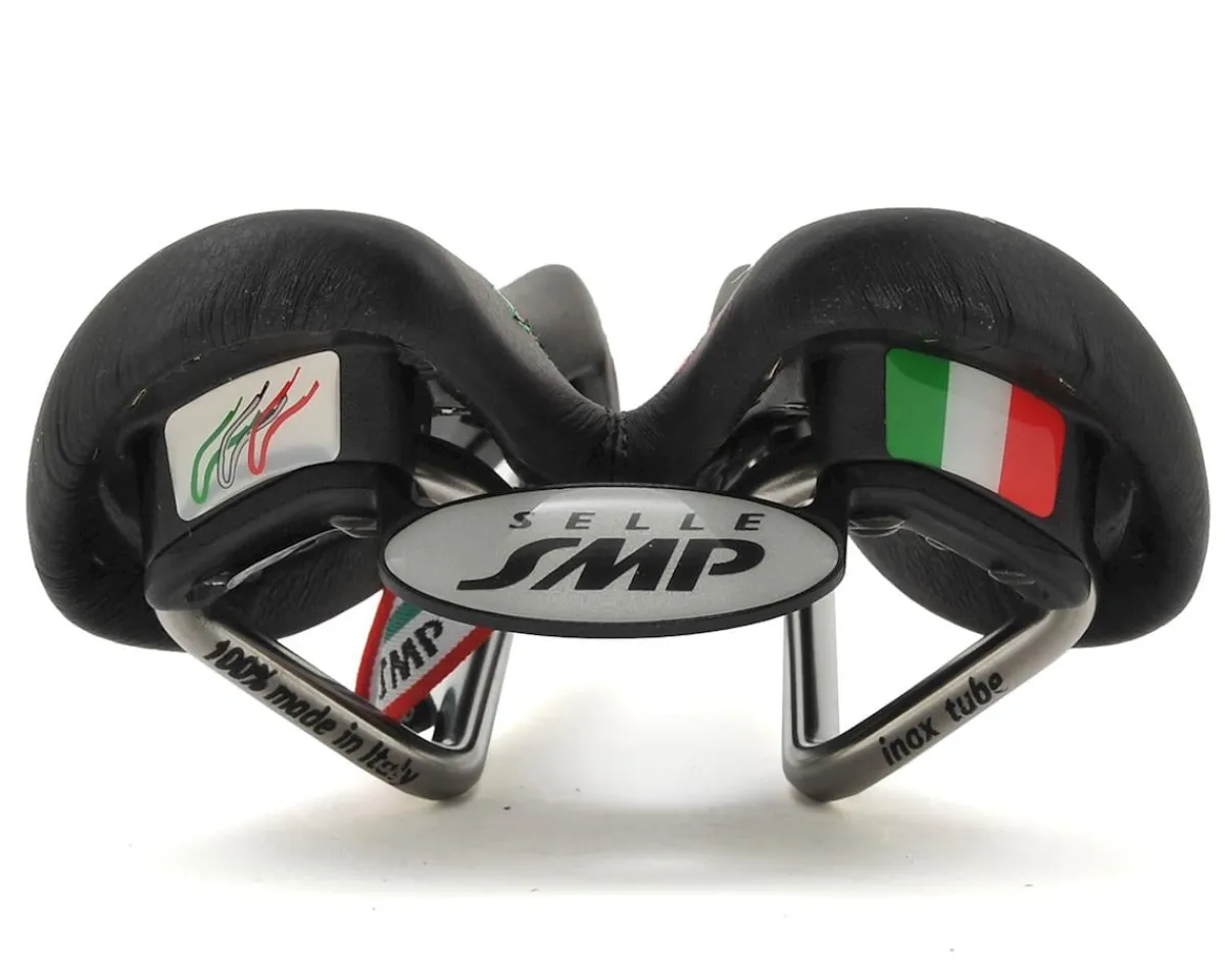 Selle SMP Saddles & Seats|Stratos Lady's Saddle (Black/Pink) (AISI 304 Rails) (131mm)