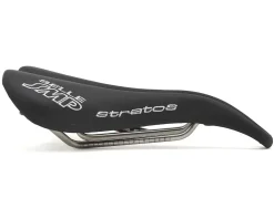 Selle SMP Saddles & Seats|Stratos Saddle (Black) (AISI 304 Rails) (131mm)