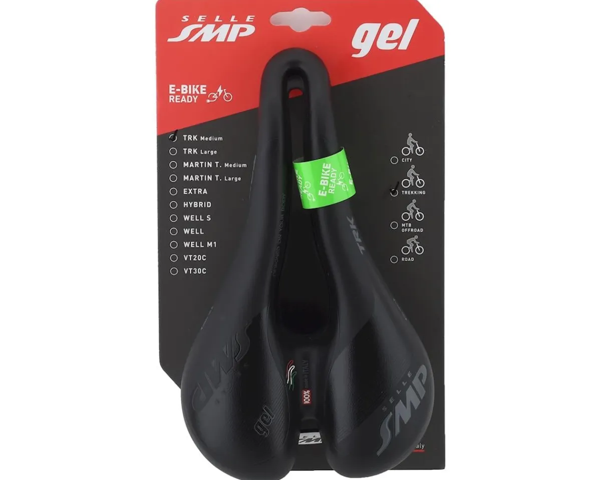 Selle SMP Saddles & Seats|TRK Gel Saddle (Black) (FeC30 Rails) (M) (160mm)