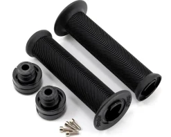 Sensus Grips & Handlebar Tape|Swayze Sans-Flange Lock-On Grips (Black) (143mm)