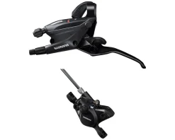 Shimano Brakes|Shifters|Altus ST-EF505 Hydraulic Disc Brake/Lever Set (Black) (Caliper Included) (Left) (Post Mount) (2x) (Resin Pad)