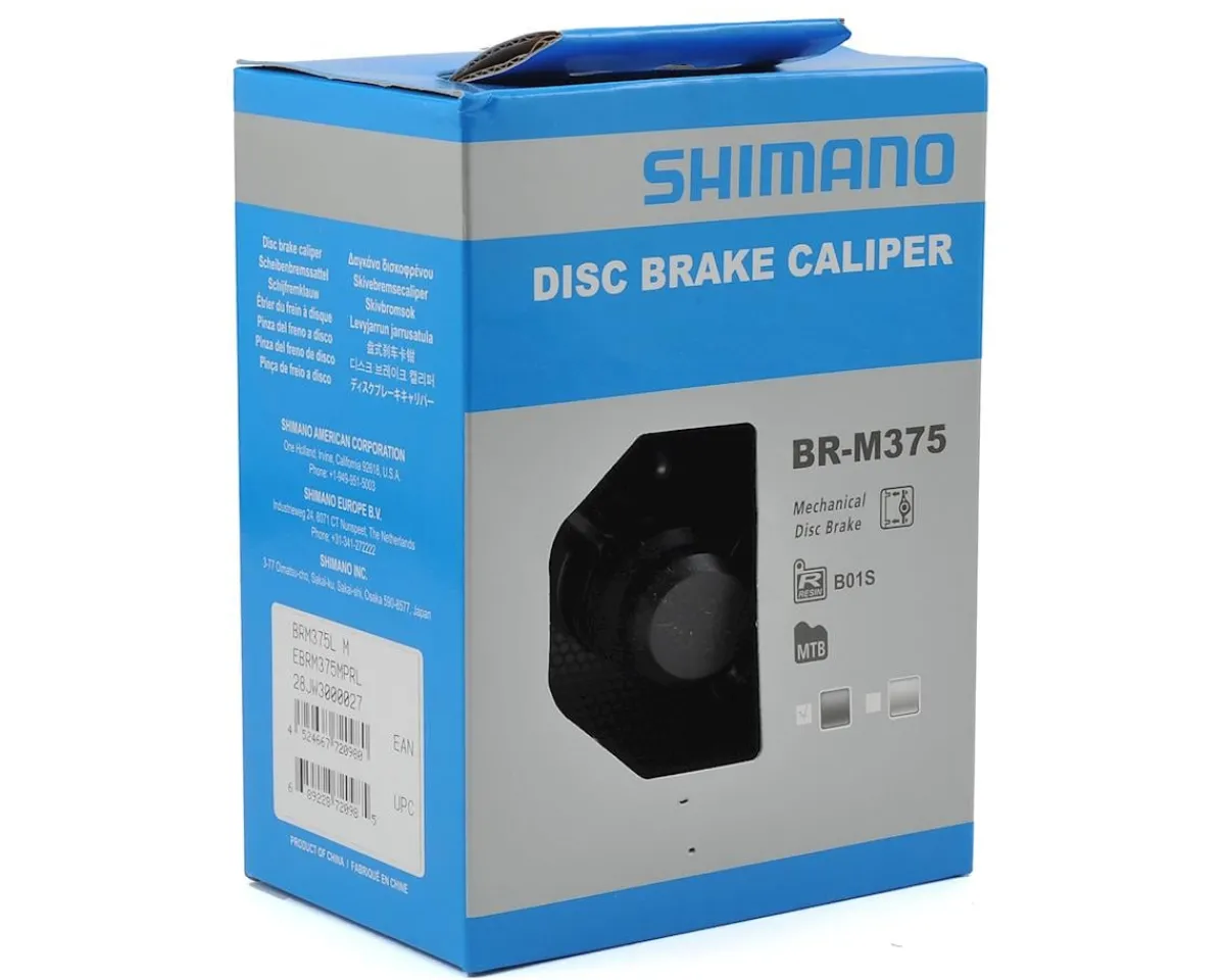 Shimano Brakes|Holiday Shopping|BR-M375 Disc Brake Caliper (Black) (Mechanical) (Front or Rear) (Post Mount)