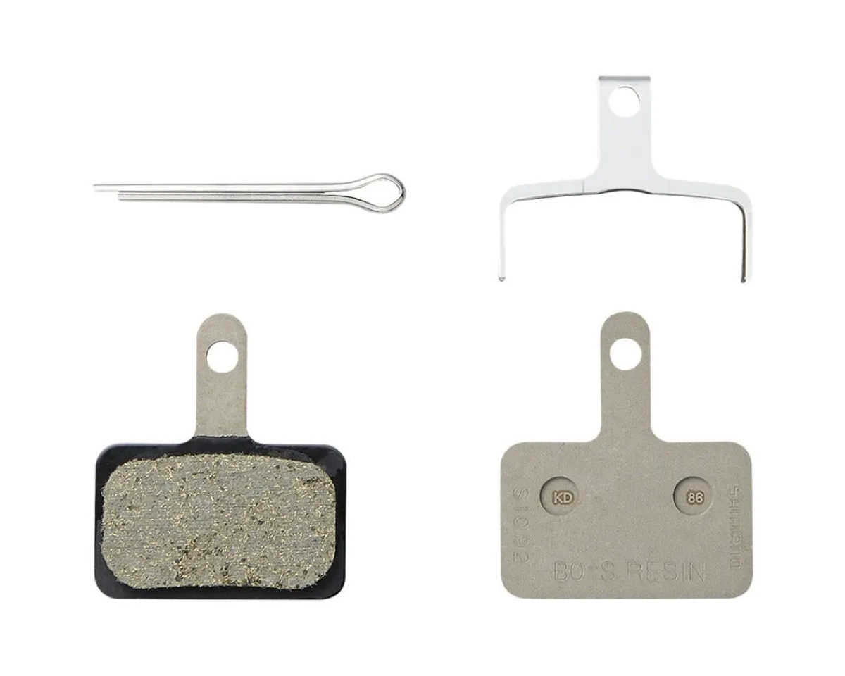 Shimano Brakes|Replacement Parts|B05S-RX Resin Pad Bulk Pack (No Fin) (w/Springs) (w/3 Types Of Split Pin) (25 Pairs)