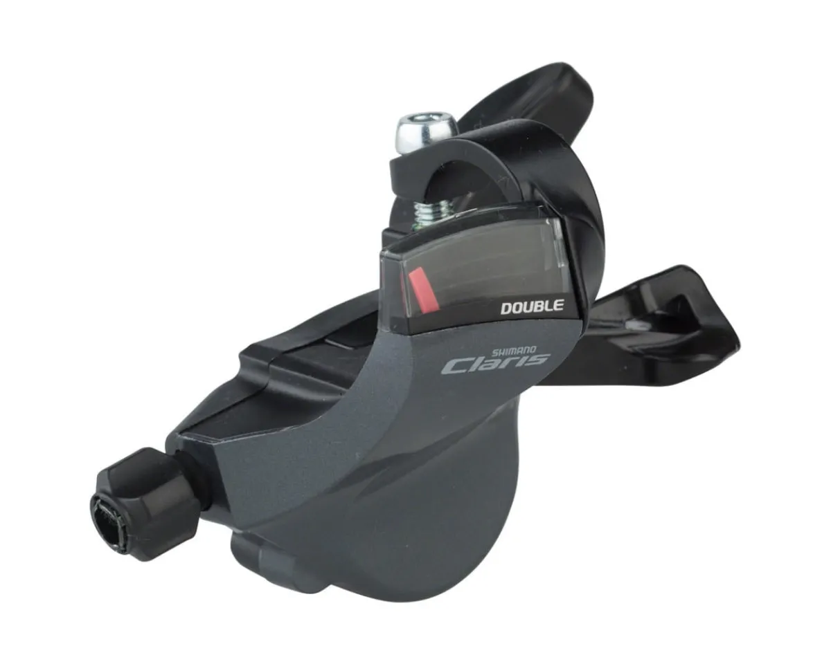 Shimano Shifters|Claris SL-R2000 Front Flat Bar Road Shifters (Grey) (Left) (2x)
