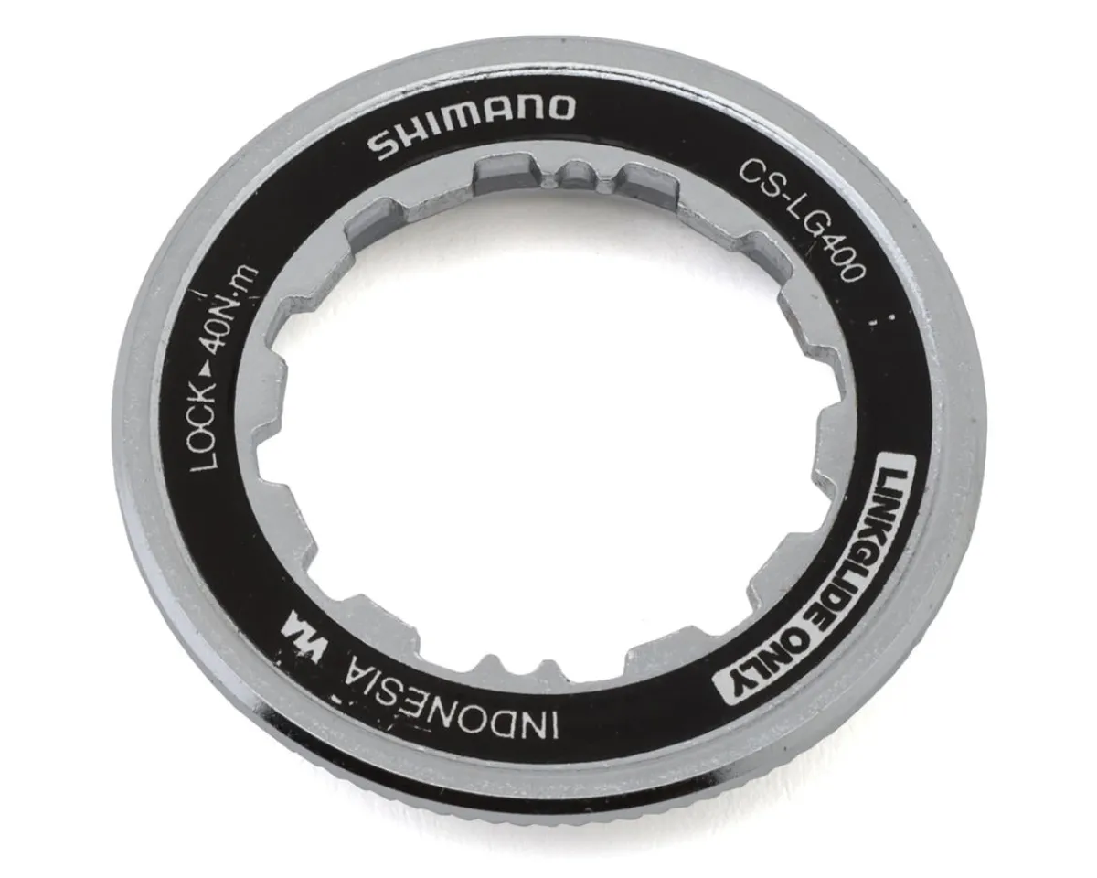 Shimano Replacement Parts|Cassettes|CUES CS-LG400-11 Cassette Lock Ring (Silver)