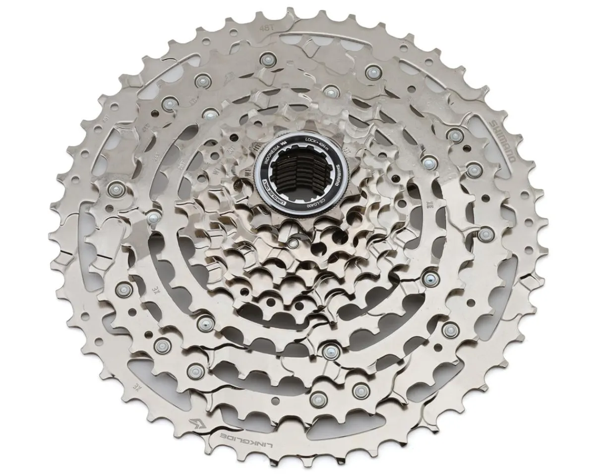 Shimano Cassettes|CUES CS-LG400 Linkglide Cassette (Silver) ( HG) (10 Speed) (11-48T)