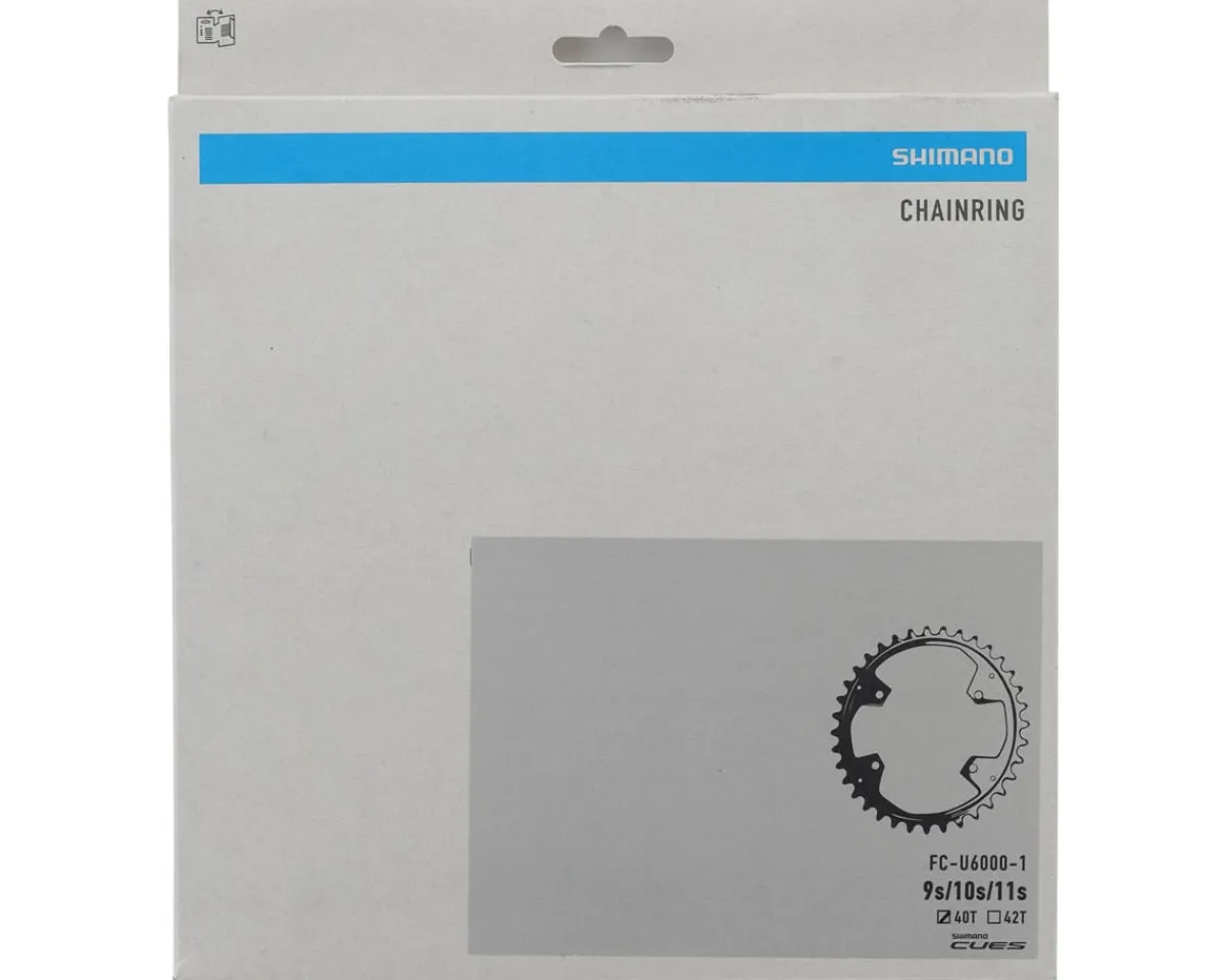 Shimano Chainrings & Accessories|Replacement Parts|Cues FC-U6000-1 Chainring (Black) (Single) (40T)