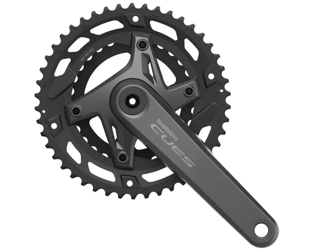 Shimano Cranksets & Parts|Holiday Shopping|CUES FC-U6000-2 Crankset (Black) (2 x 9/10/11 Speed) (170mm) (46/30T) (Hollowtech II)