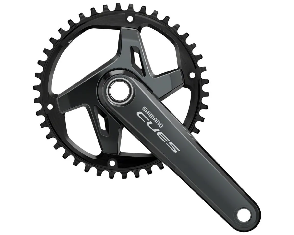 Shimano Cranksets & Parts|Holiday Shopping|CUES FC-U8000-1 Crankset (Black) (1 x 9/10/11-Speed) (170mm) (42T) (Hollowtech II)