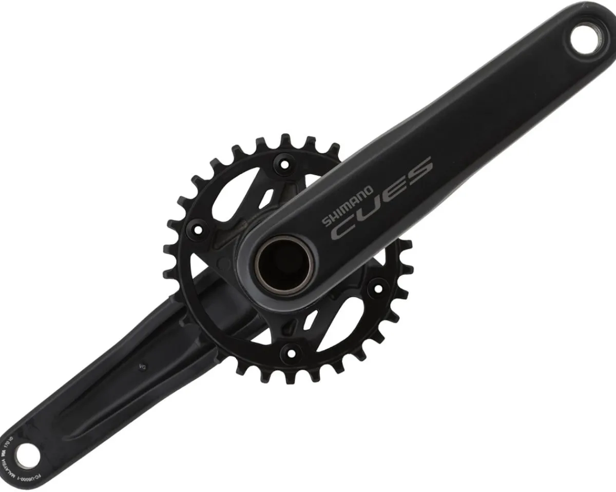 Shimano Cranksets & Parts|Holiday Shopping|CUES FC-U6000-1 Crankset w/ Chainring (Black) (1 x 9/10/11 Speed) (170mm) (52mm Chainline) (30T) (Hollowtech II)