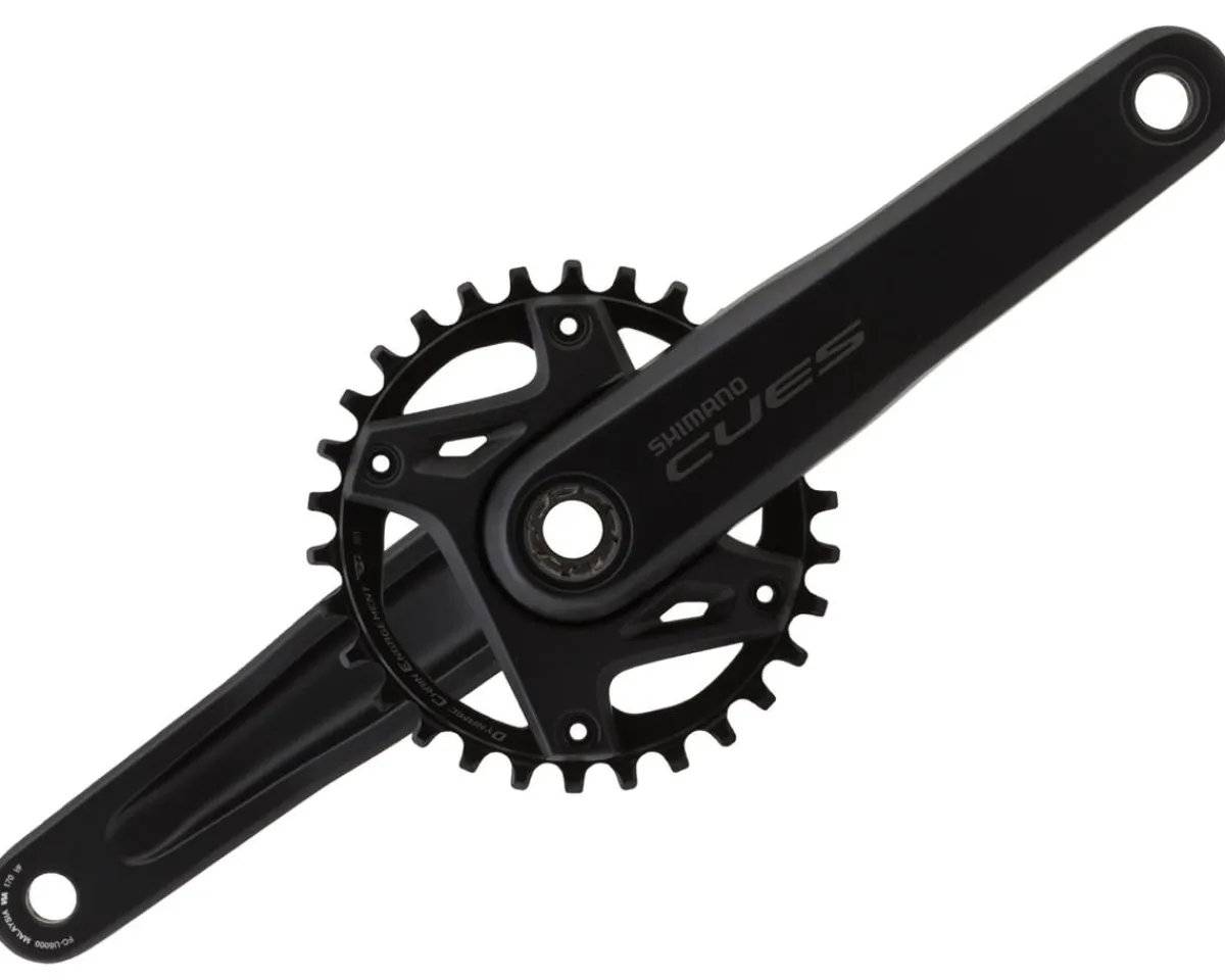 Shimano Cranksets & Parts|Holiday Shopping|CUES FC-U6000-1 Crankset w/ Chainring (Black) (1 x 9/10/11 Speed) (170mm) (52mm Chainline) (30T) (Hollowtech II)