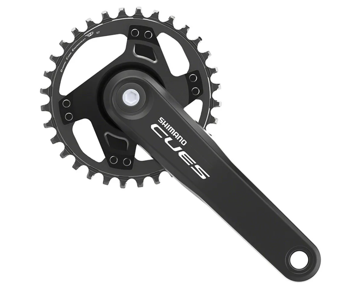Shimano Cranksets & Parts|Holiday Shopping|CUES FC-U4000 Crankset w/ Chainring (Black) (1 x 9/10/11 Speed) (170mm) (32T) (Square Taper)