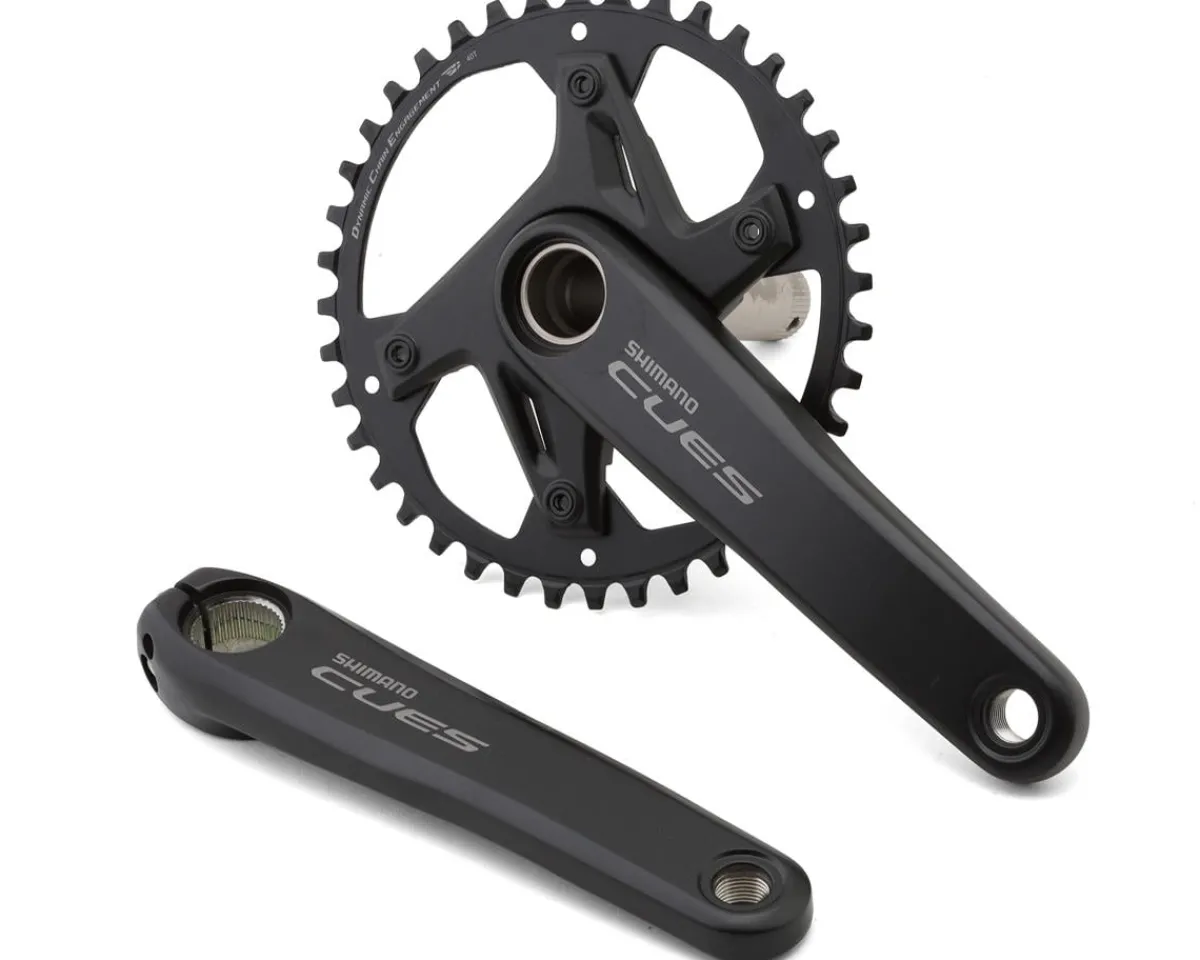 Shimano Cranksets & Parts|Holiday Shopping|CUES FC-U6030-1 Crankset W/Chainring (Black) (1 x 9/10/11 Speed) (170mm) (40T) (Hollowtech II)
