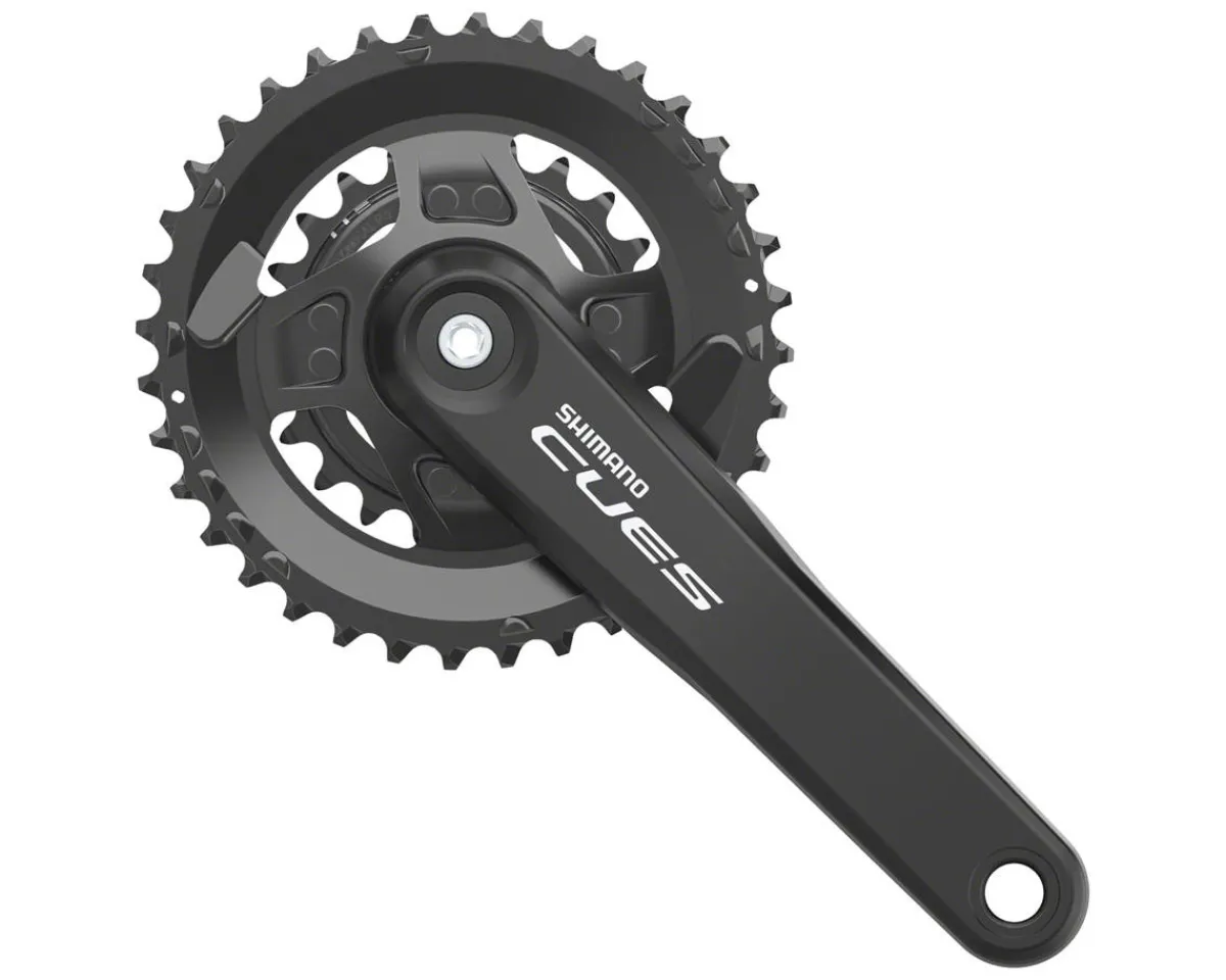 Shimano Cranksets & Parts|Holiday Shopping|CUES FC-U4000-2 Crankset w/Chainrings (Black) (2 x 9/10/11) (170mm) (36/22T) (Square Taper)