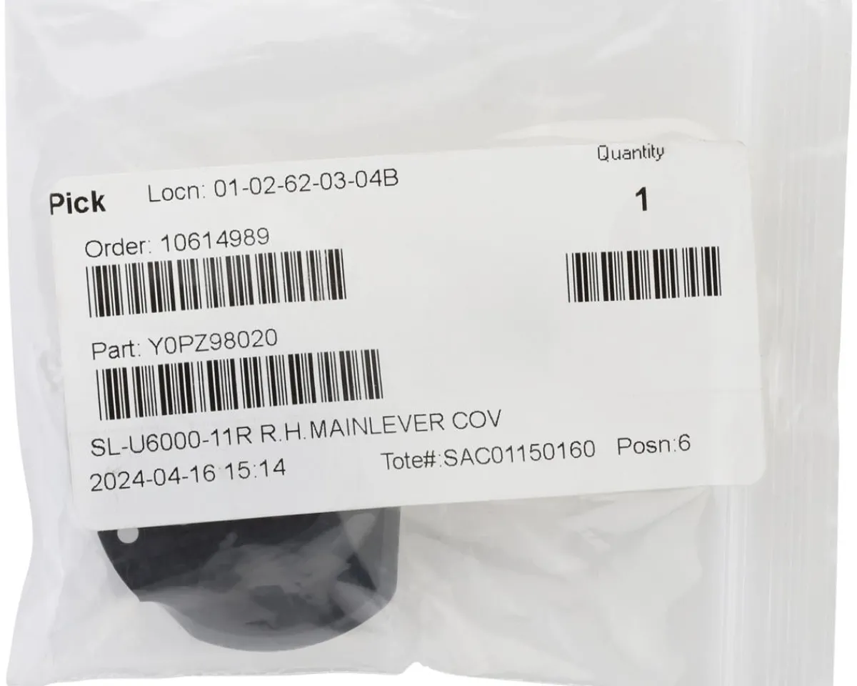 Shimano Shifters|Replacement Parts|CUES SL-U6000-11R Right Main Lever Cover (Black) (For 10/11-Speed) (w/Mounting Screw)