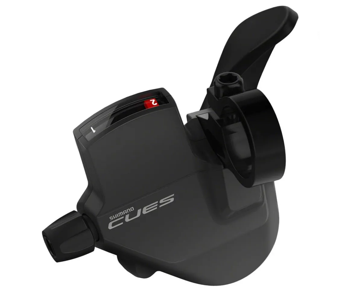 Shimano Shifters|CUES SL-U4000 Trigger Shifter w/Optical Gear Display (Black) (Left) (2x)