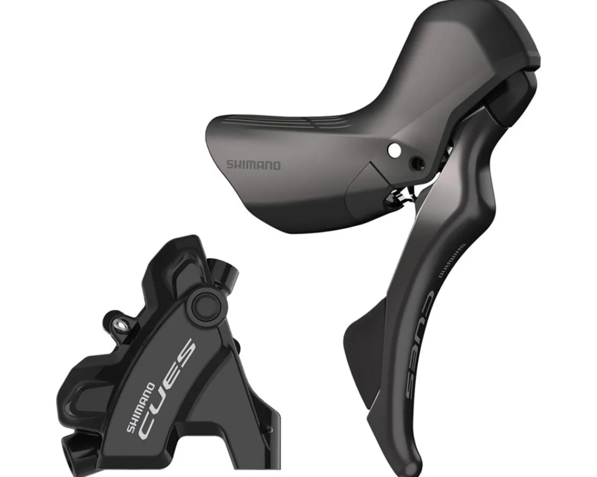 Shimano Groupsets|CUES 1 x 10 Speed Road/Gravel Groupset (Black) (w/ Hydraulic Disc Calipers)
