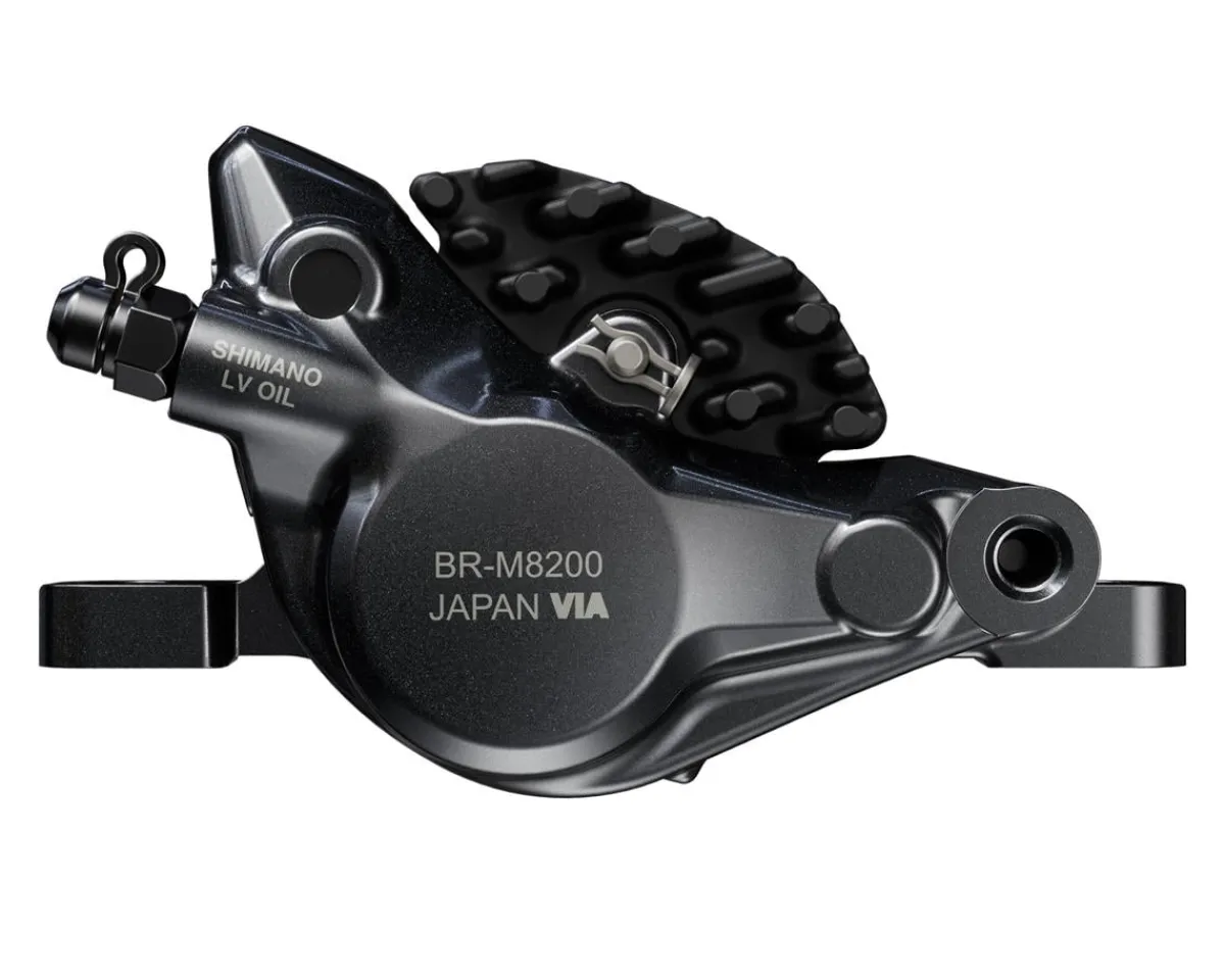 Shimano Brakes|Deore XT BR-M8200 Disc Brake Caliper (Black) (2-Piston) (Hydraulic) (Front or Rear) (Post Mount)