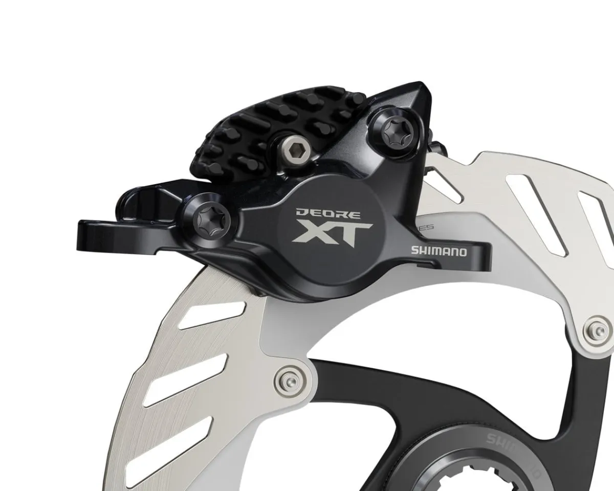 Shimano Brakes|Deore XT BR-M8200 Disc Brake Caliper (Black) (2-Piston) (Hydraulic) (Front or Rear) (Post Mount)