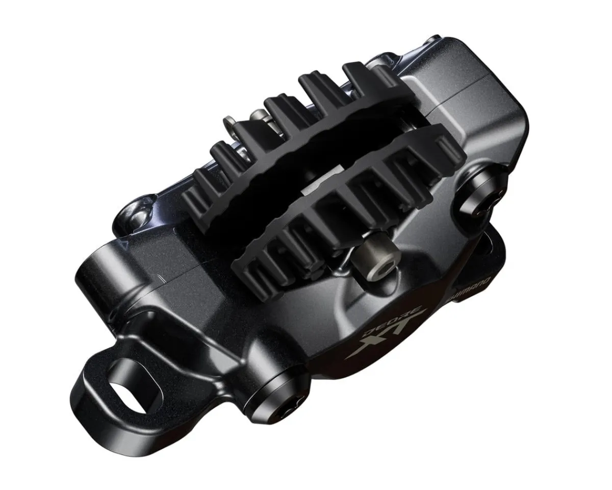Shimano Brakes|Deore XT BR-M8200 Disc Brake Caliper (Black) (2-Piston) (Hydraulic) (Front or Rear) (Post Mount)
