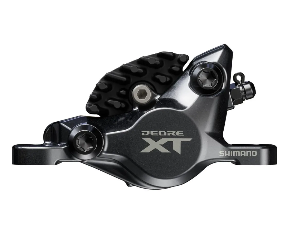 Shimano Brakes|Deore XT BR-M8200 Disc Brake Caliper (Black) (2-Piston) (Hydraulic) (Front or Rear) (Post Mount)