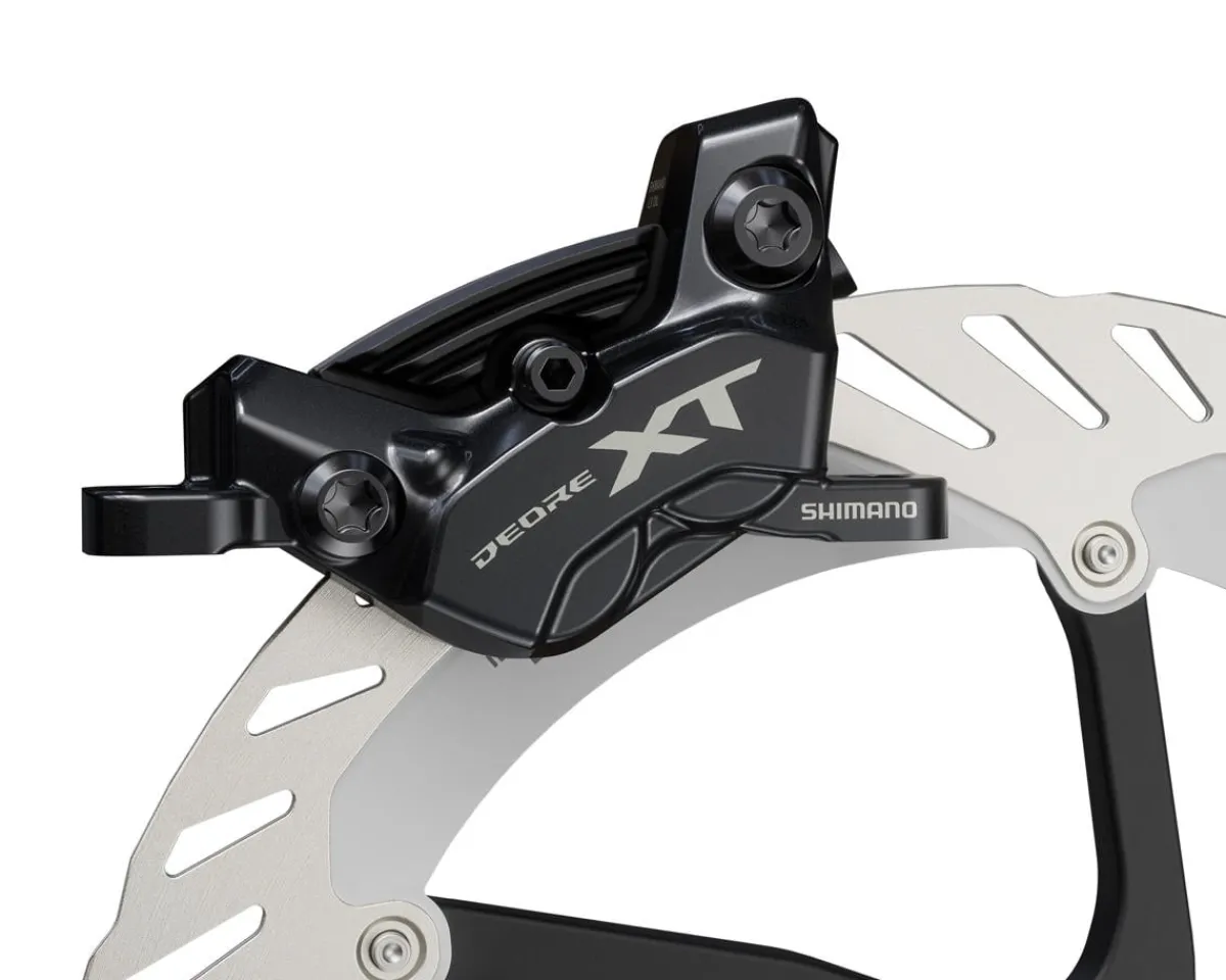 Shimano Brakes|Deore XT BR-M8220 Disc Brake Caliper (Black) (4-Piston) (Front or Rear) (Post Mount)