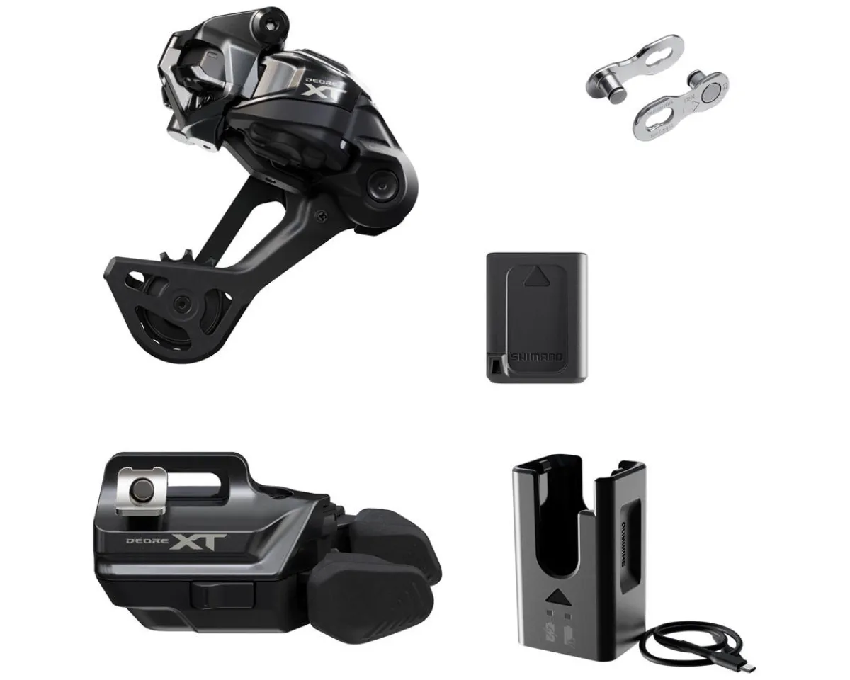 Shimano Holiday Shopping|Groupsets|Deore XT Di2 M8250 Drivetrain Upgrade Kit (Black) (Long Cage) (I-SPEC EV) (SGS)