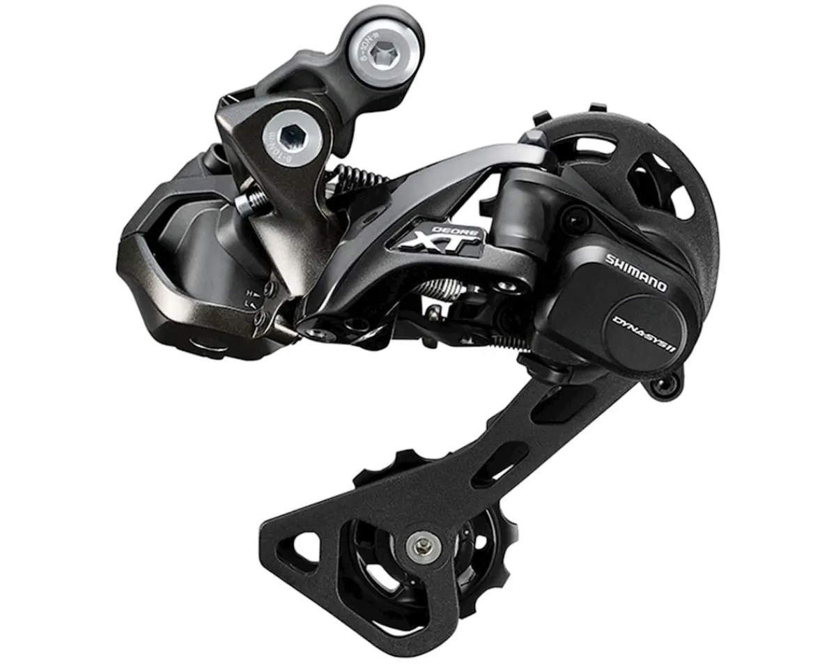 Shimano Electronic Shifting|Holiday Shopping|Deore XT Di2 RD-M8050 Rear Derailleur (Black) (11 Speed) (Medium Cage) (GS) (Shadow Plus) (Electronic)
