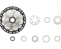 Shimano Cassettes|Deore XT/GRX CS-M8100 Cassette (Silver/Black) (12 Speed) (Micro Spline) (10-45T)